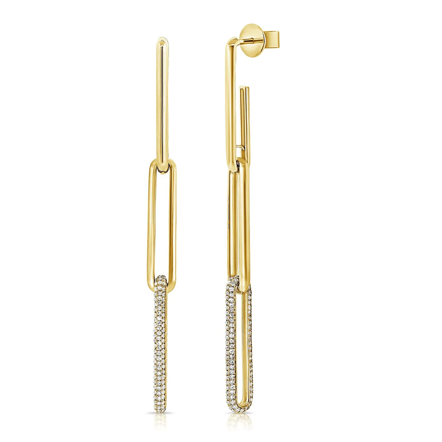 14K GOLD DIAMOND CHELSEA EARRINGS