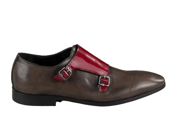 2505 Eveet Shoes-Brown/Red