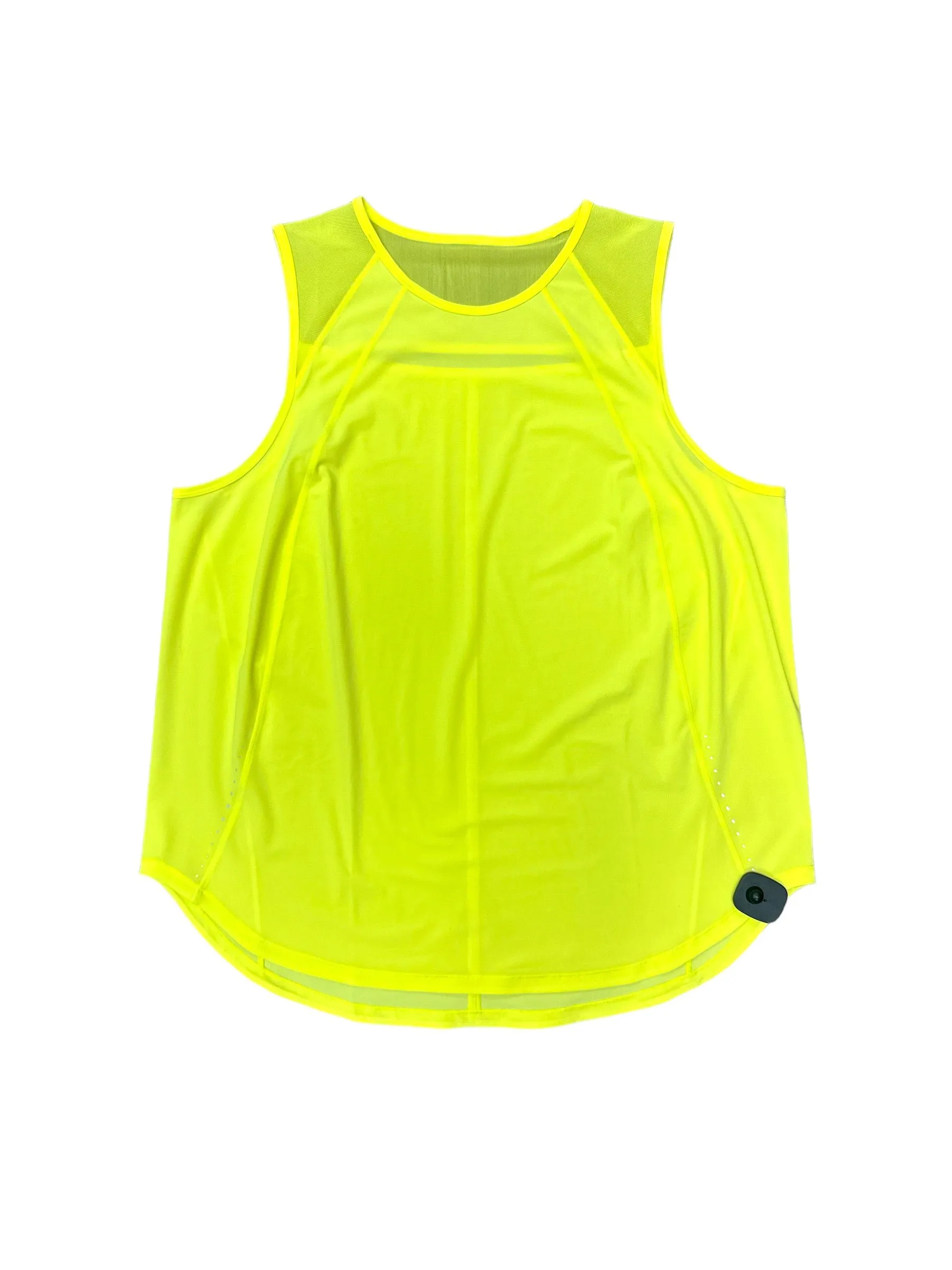 Athletic Tank Top By Lululemon In Yellow, Size: 2x