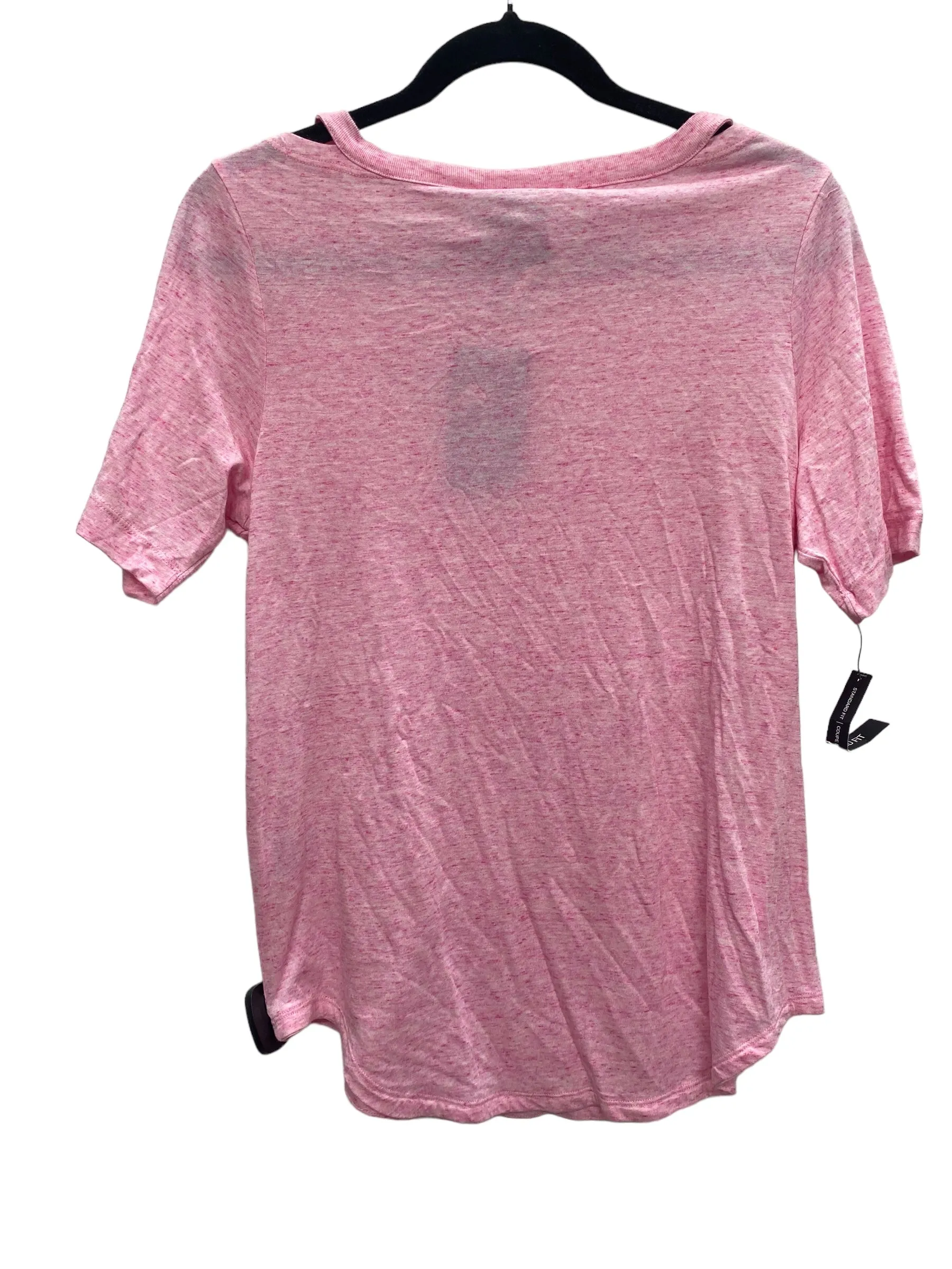 Athletic Top Short Sleeve By Nike Apparel In Pink, Size: Xl