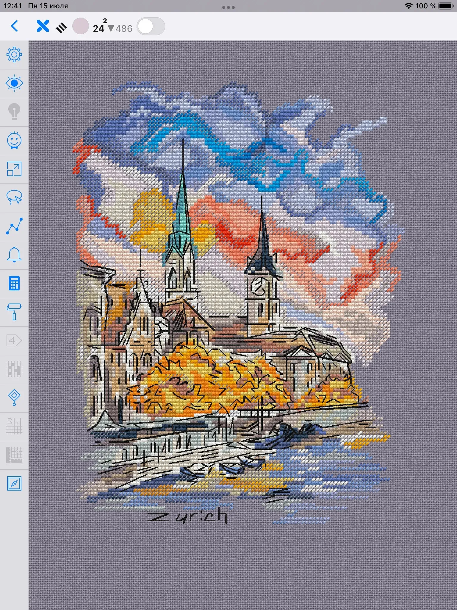 Autumn City - PDF Cross Stitch Pattern