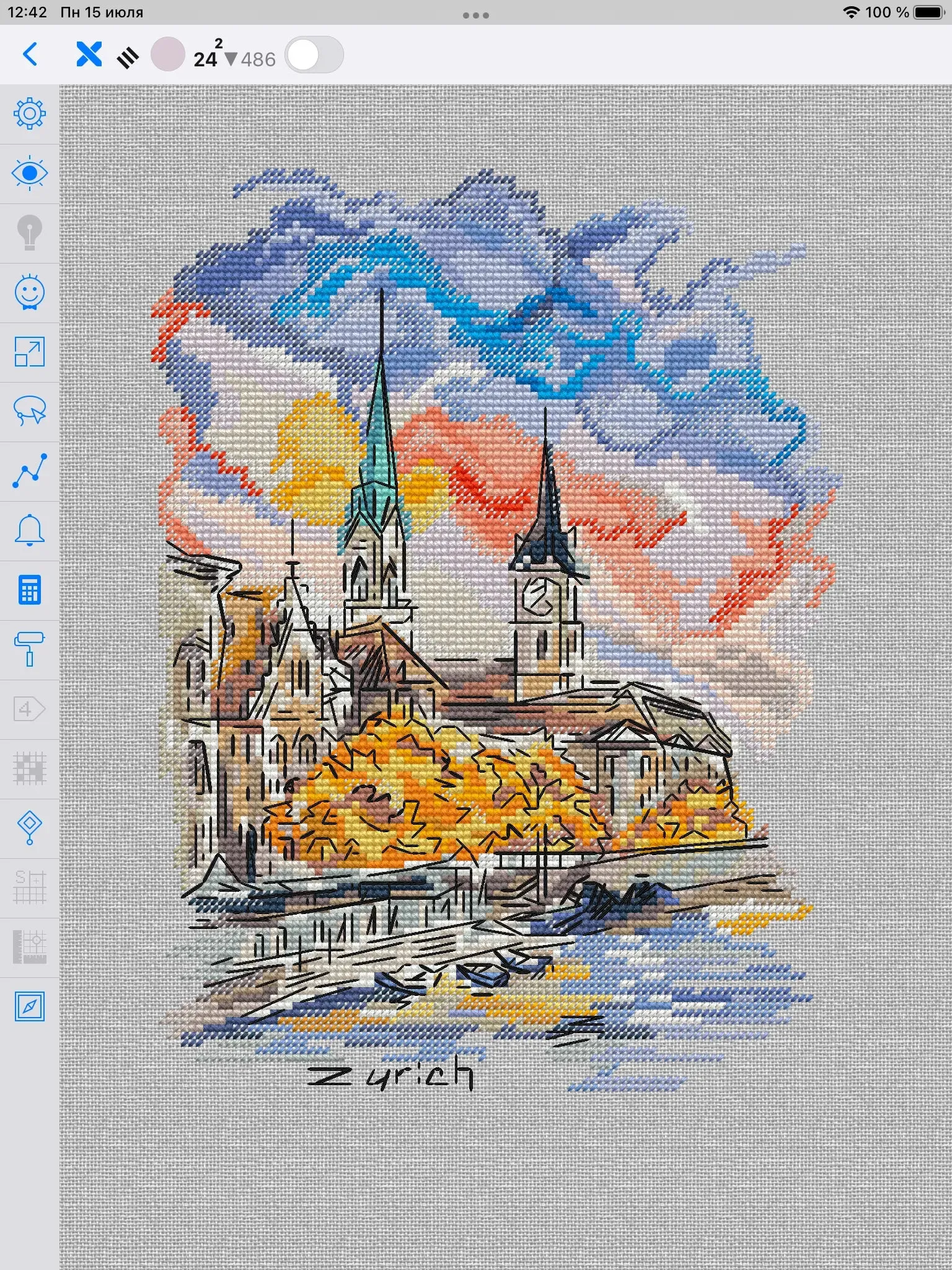 Autumn City - PDF Cross Stitch Pattern