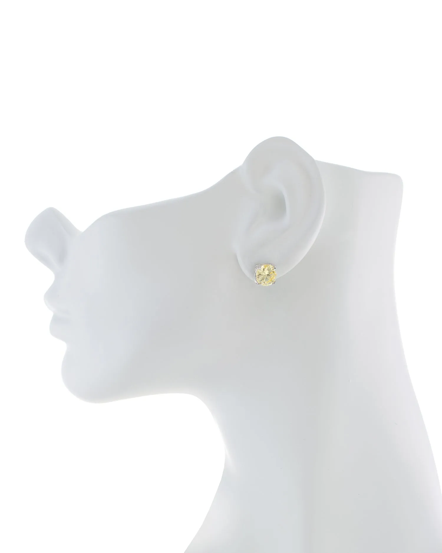 Canary Yellow Luxe Round Stud