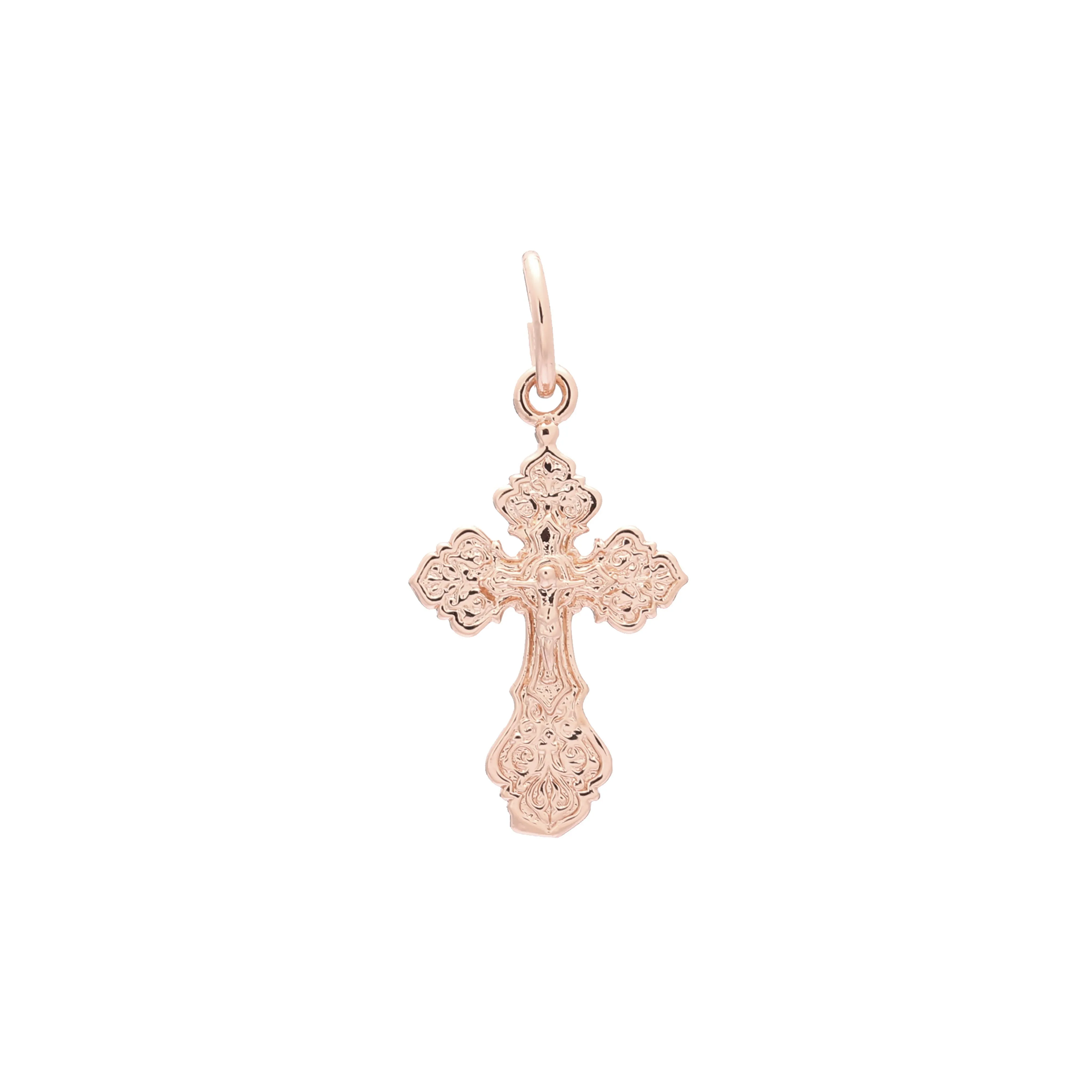 Catholic White Gold, Rose Gold Cross pendant