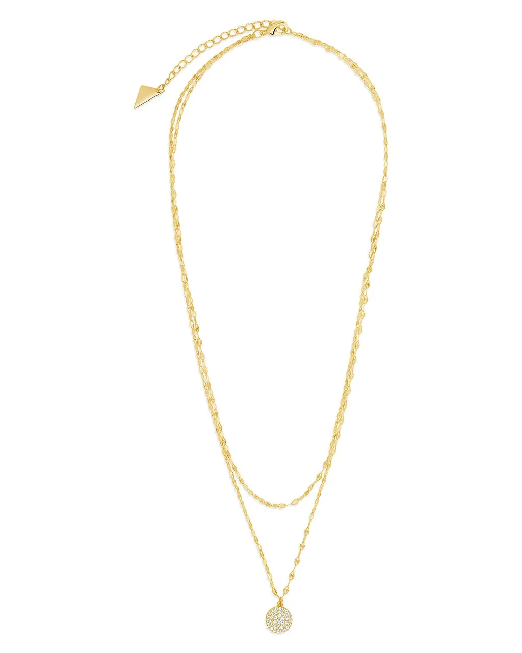 Eva CZ Pendant & Chain Layered Necklace