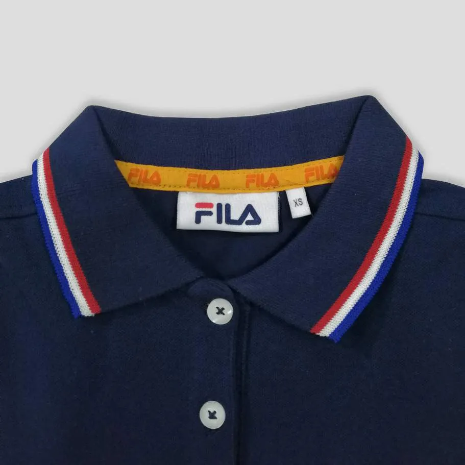 Fila– Women 'Navy ' Tipped Collar Polo FL957