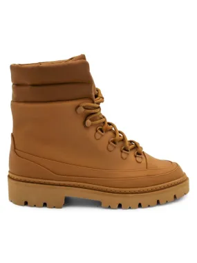 Gia Borghini Chunky Hiking Boots in Cognac