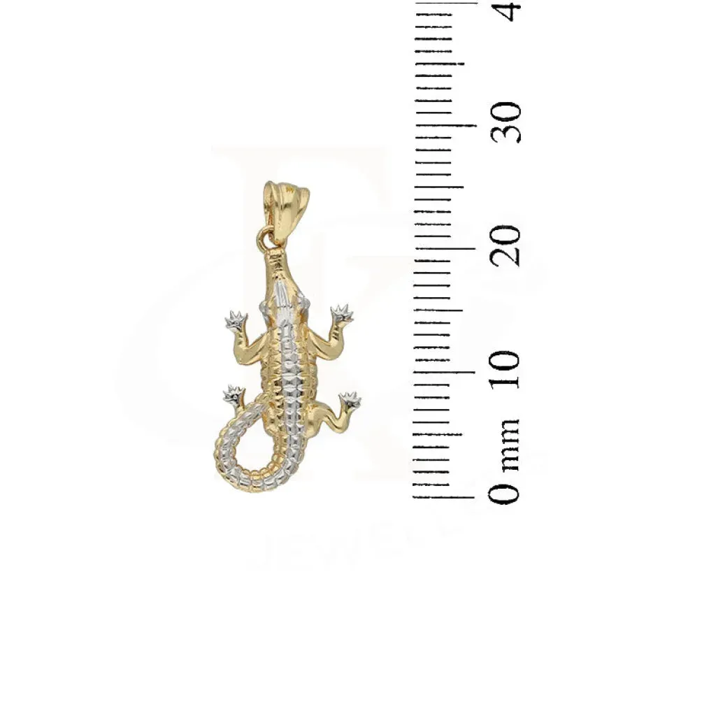 Gold Alligator Shaped Pendant 18KT - FKJPND18K5106