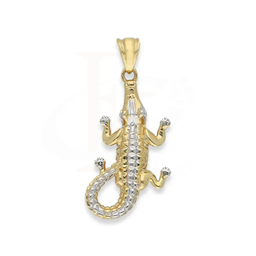 Gold Alligator Shaped Pendant 18KT - FKJPND18K5106