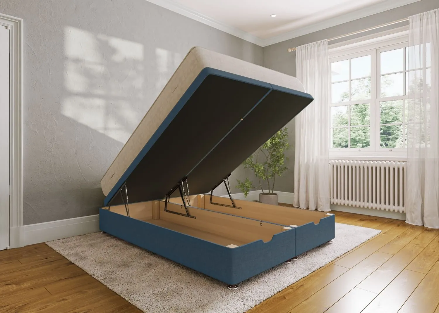 Heavy Duty End Lift Ottoman Bed