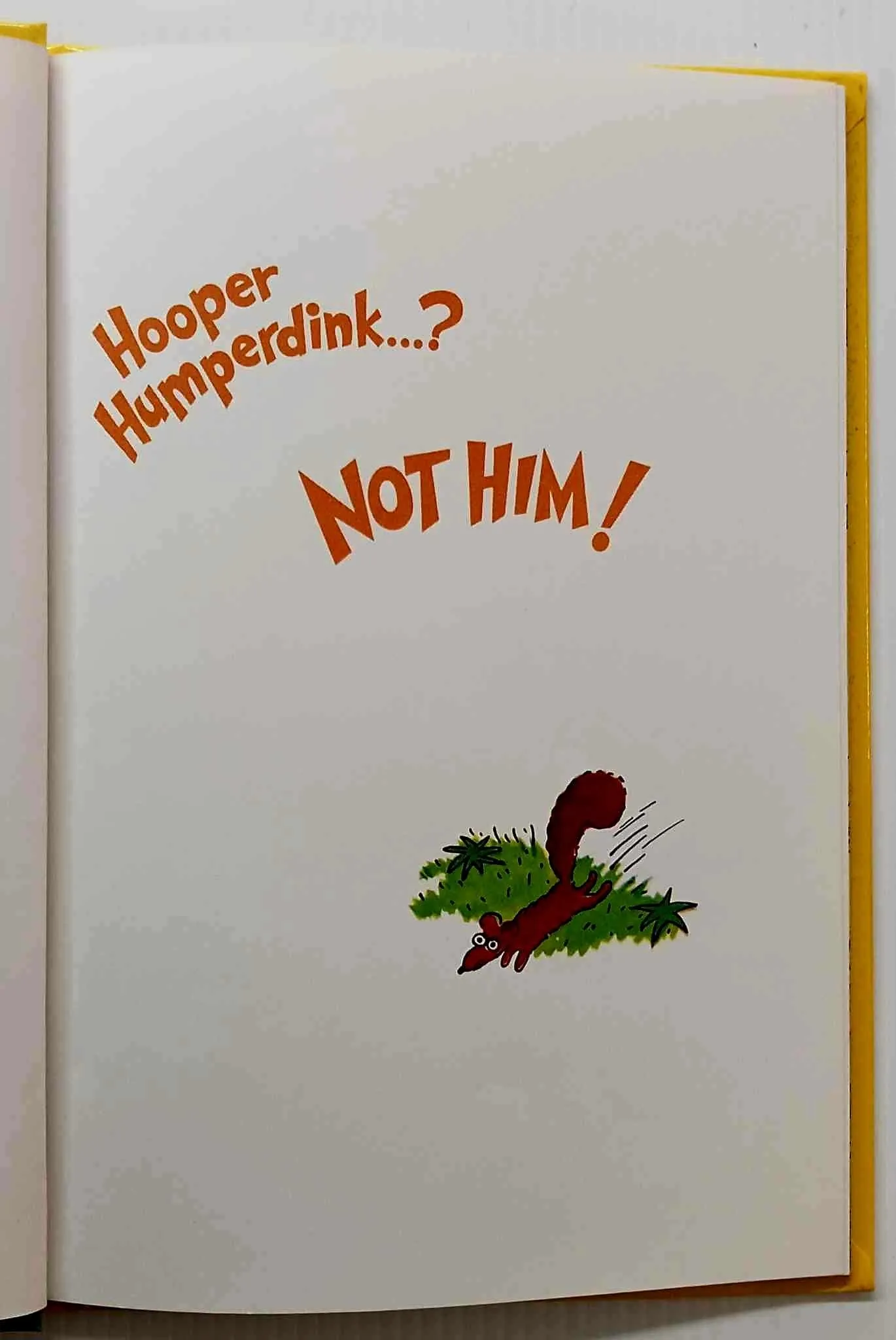 HOOPER HUMPERDINK ... ? NOT HIM! - Dr. Seuss