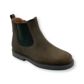 Marco- Olive Suede Boy Chelsea Boots